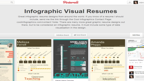 Resume Design: Check out Pinterest